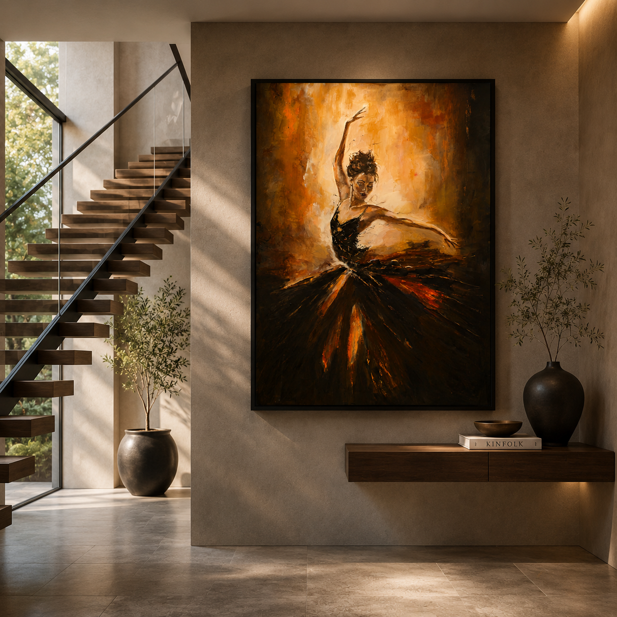 Burnished