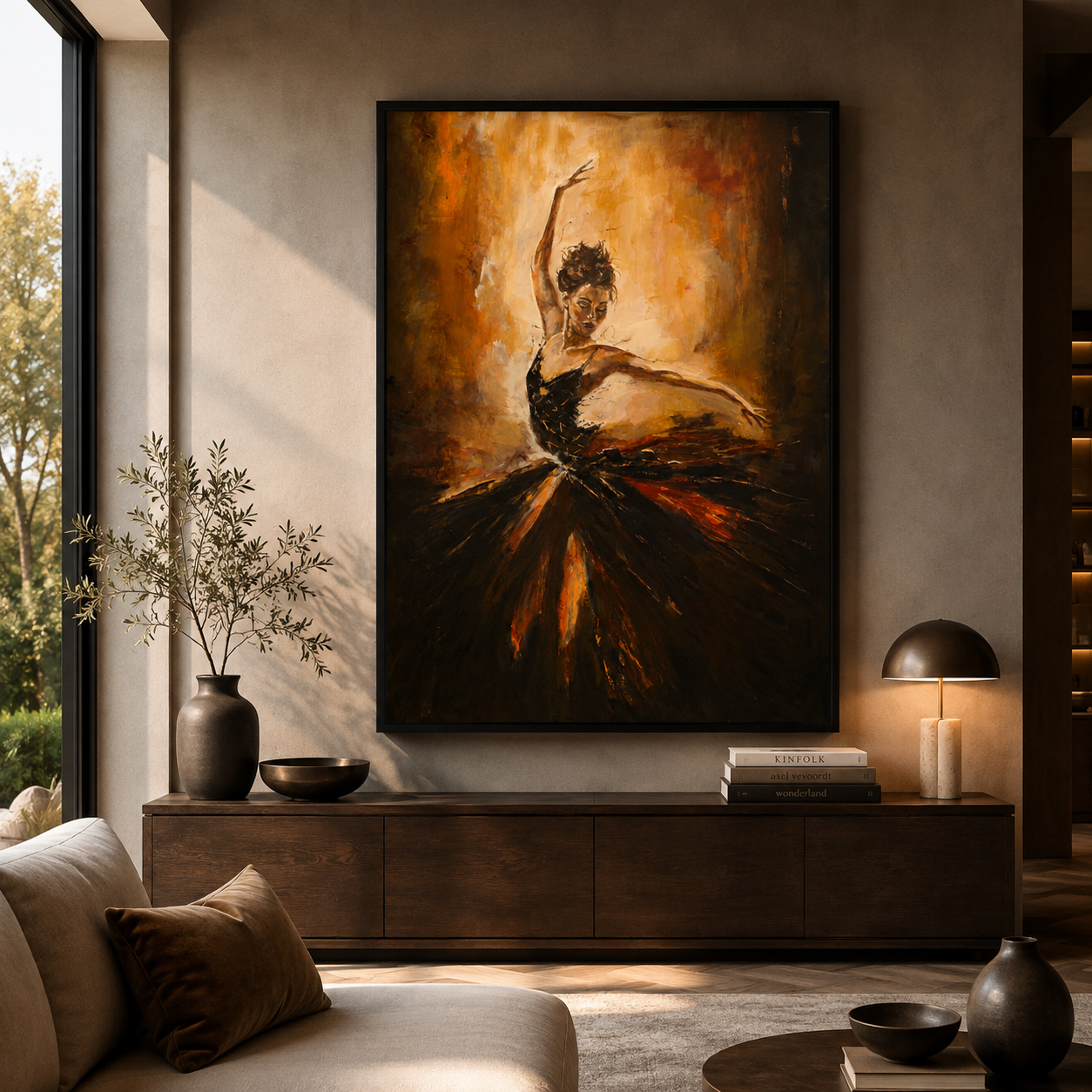 Burnished